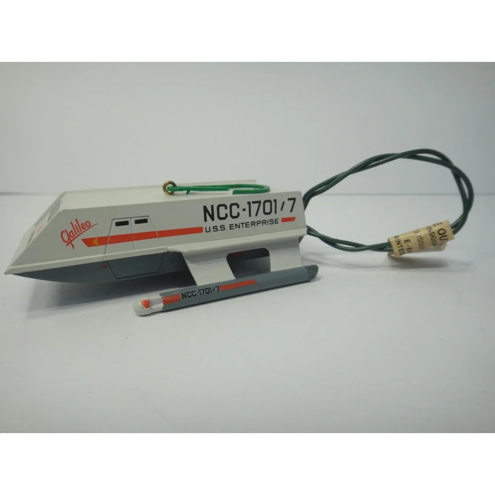 1992 Hallmark Keepsake Star Trek Galileo Shuttlecraft Magic Ornament Spock Voice